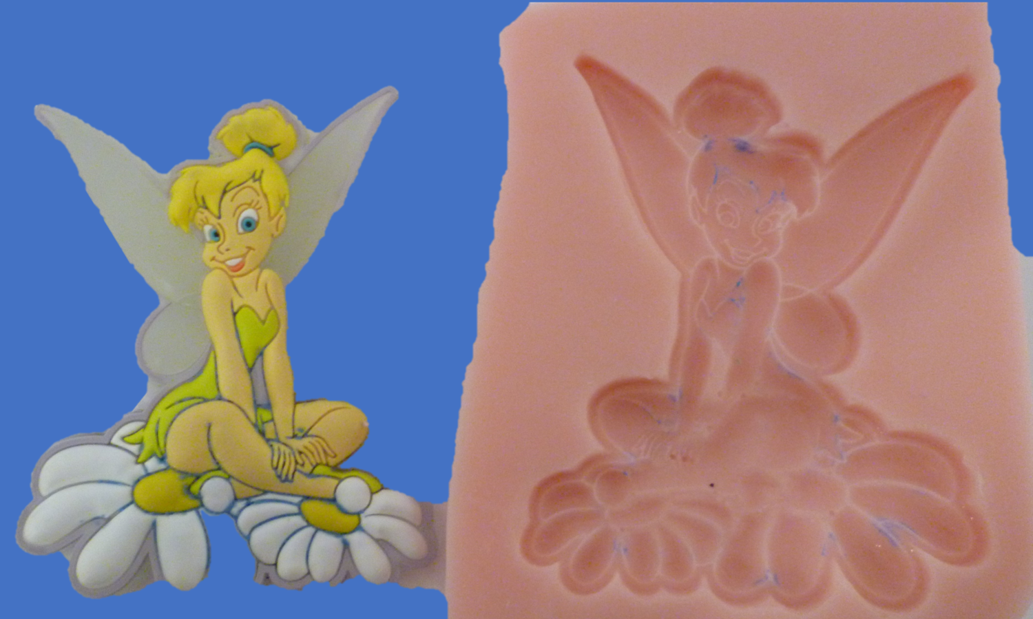 TINKERBELL ON DAISYS SILICONE MOULD
