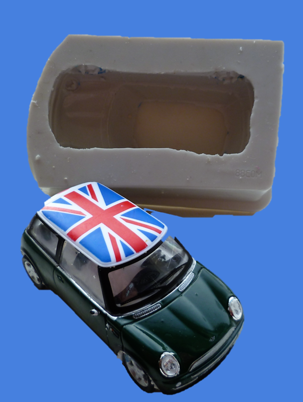 8cm 3D MINI COOPER SILICONE MOULD