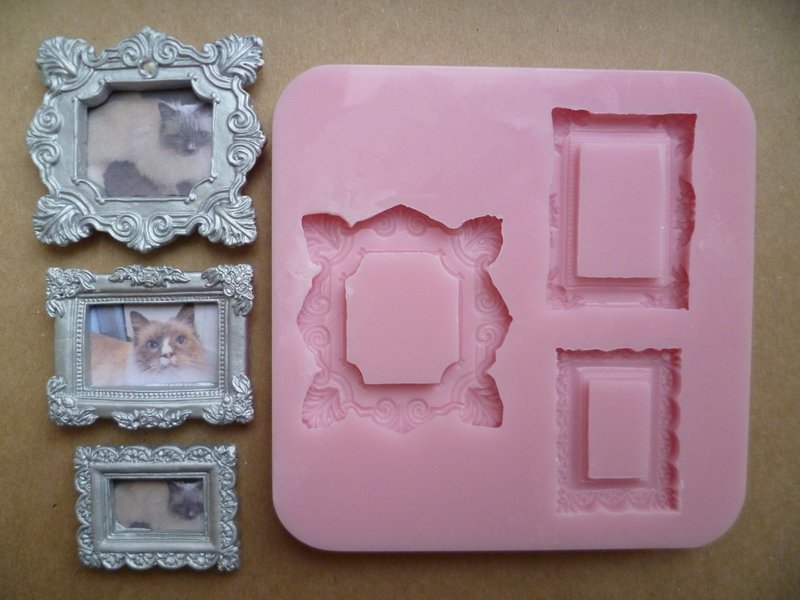 EMLEMS SET OF 3 RECTANGLE FRAMES SILICONE MOULD