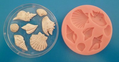 SET OF 7 SEASHELLS SILICONE MOULDS