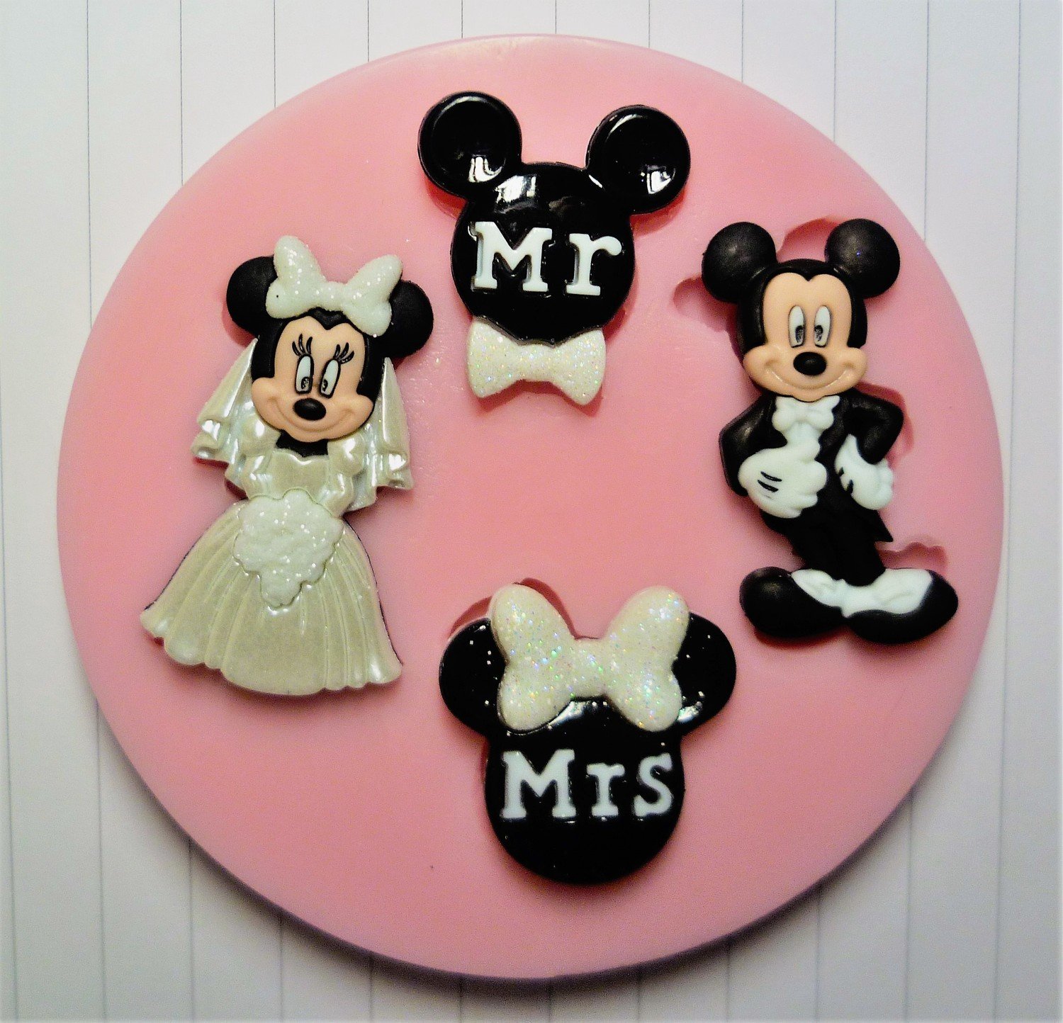 MICKEY AND MINNIE WEDDING SILICONE MOULD