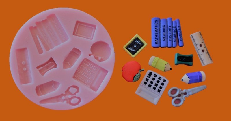 SCHOOL SET SILICONE MOULD