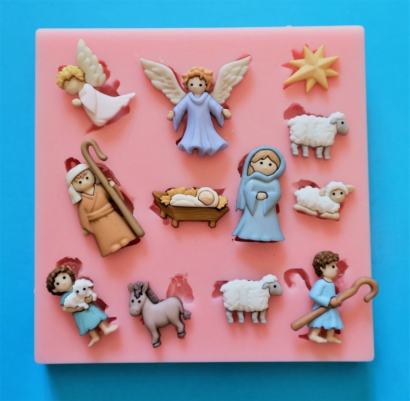 NATIVITY SET SILICONE MOULD