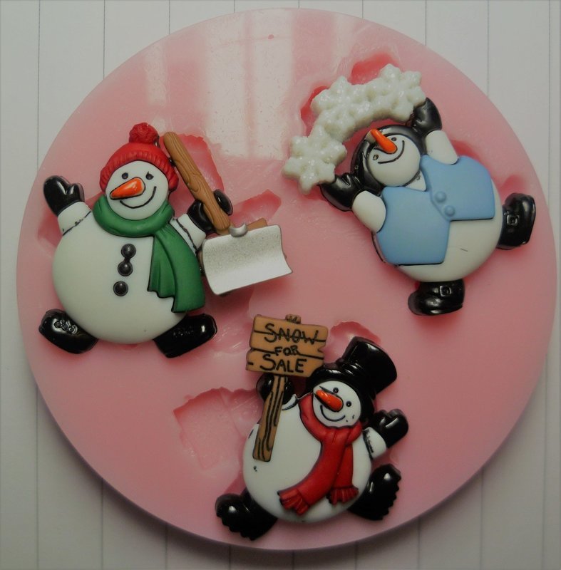 SNOWMEN SET SILICONE MOULD