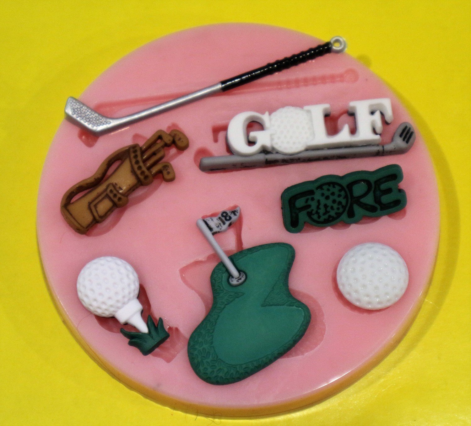 GOLF SET SILICONE MOULD