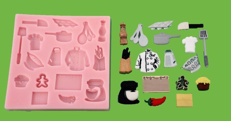 CHEFS COOKING SET SILICONE MOULD