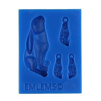 EMLEMS HARES JEWELLERY SET SILICONE MOULD PERFECT FOR RESIN, CLAY AND NORE