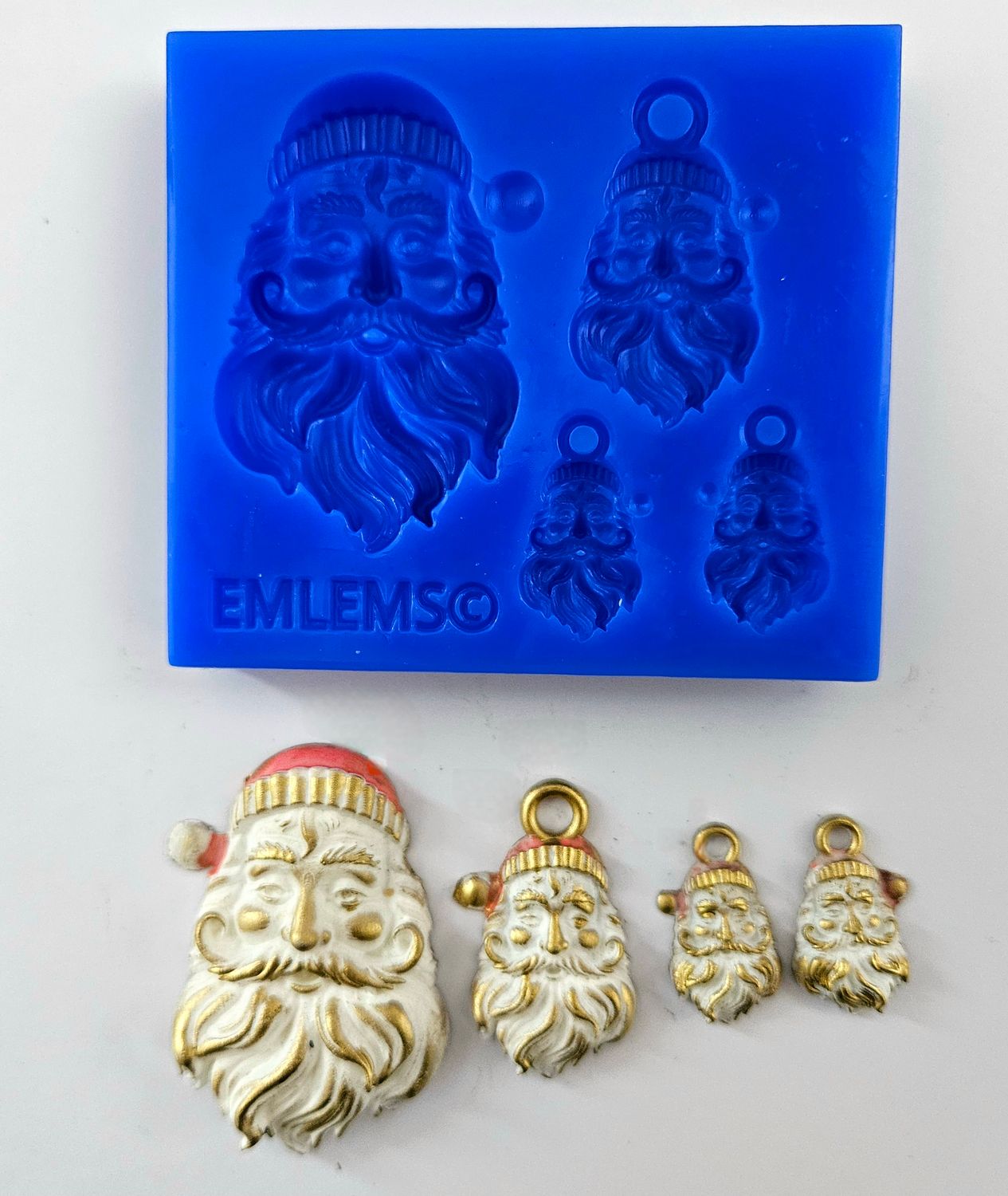 EMLEMS BRAND NEW CHRISTMAS SANTA CLAUS JEWELLERY SET SILICONE MOULD