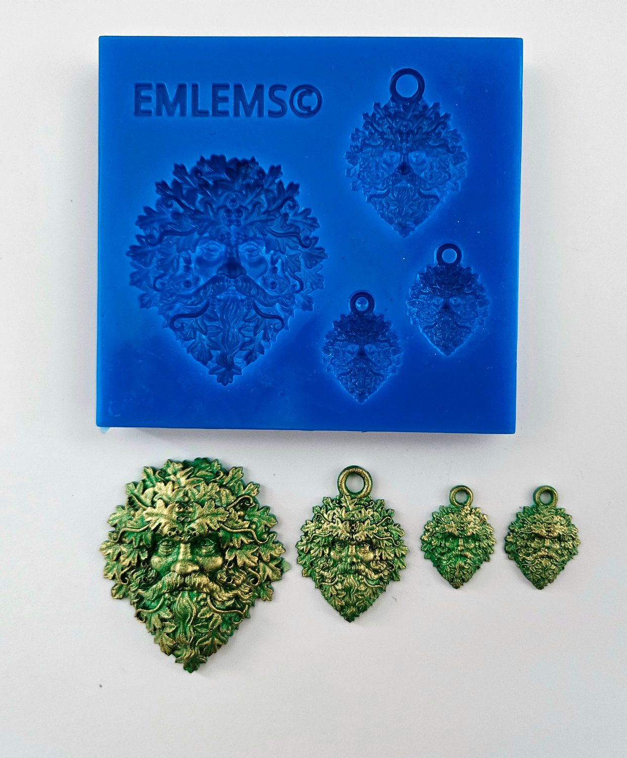 EMLEMS BRAND NEW GREENMAN BERRIES JEWELLERY SET SILICONE MOULD