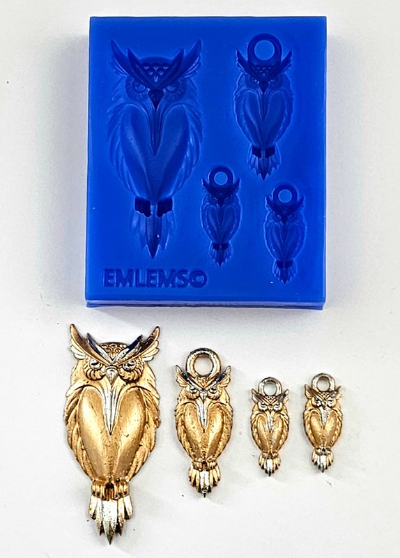 EMLEMS BRAND NEW OWL JEWELLERY SET SILICONE MOULD
