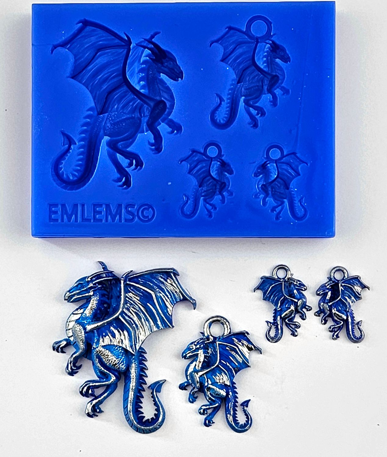 EMLEMS BRAND NEW DRAGON JEWELLERY SET SILICONE MOULD