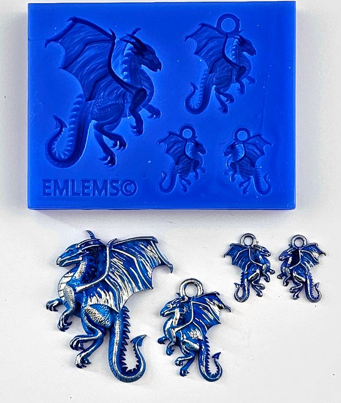 EMLEMS BRAND NEW DRAGON JEWELLERY SET SILICONE MOULD