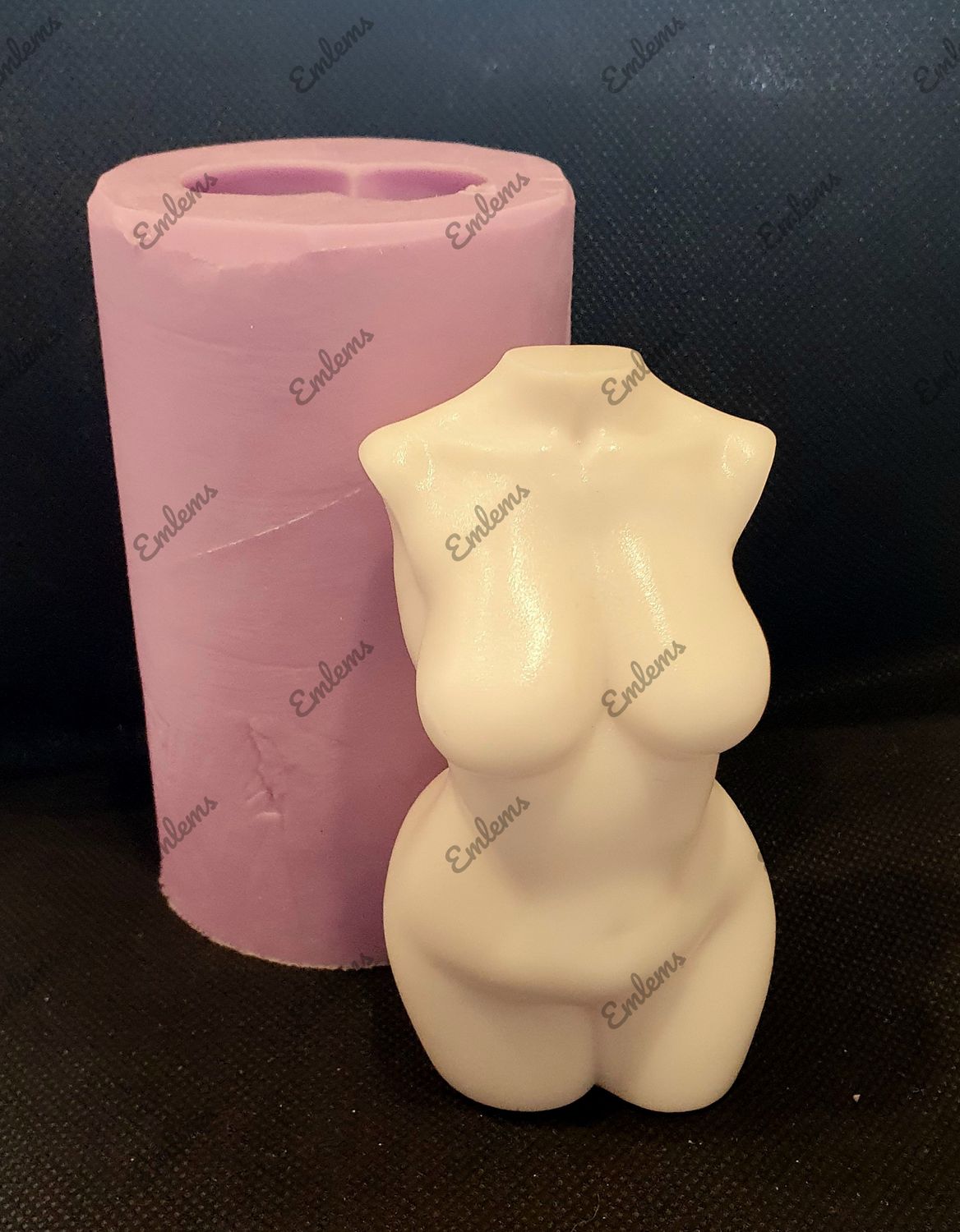 EMLEMS 7 INCH CURVY FEMALE GODDESS TORSO SILICONE MOULD