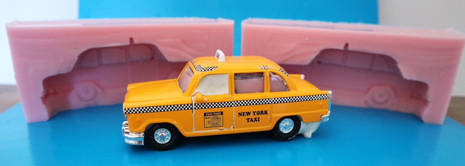 3D NEW YORK TAXI SILICONE MOULD
