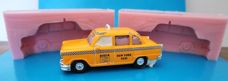 EMLEMS 3D NEW YORK TAXI SILICONE MOULD