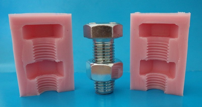 EMLEMS 3D NUT AND BOLT SILICONE MOULD