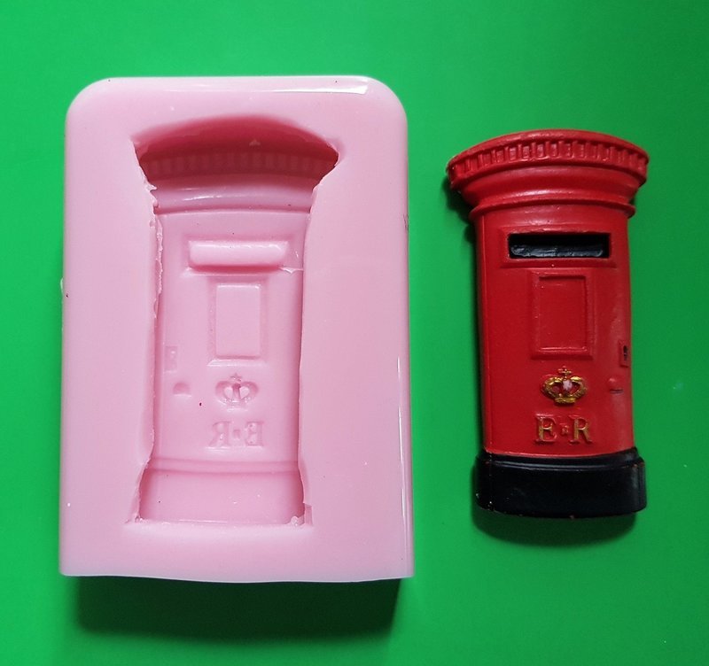 BRITISH POST BOX SILICONE MOULD