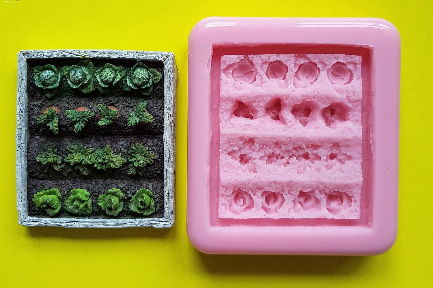 VEGETABLE PATCH SILICONE MOULD