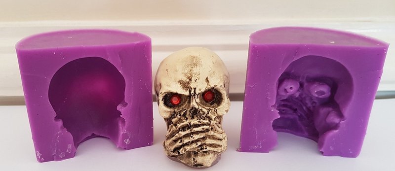3D SPEAK NO EVIL SKULL SILICONE MOULD