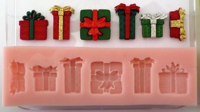 PRESENTS CHRISTMAS SILICONE MOULD