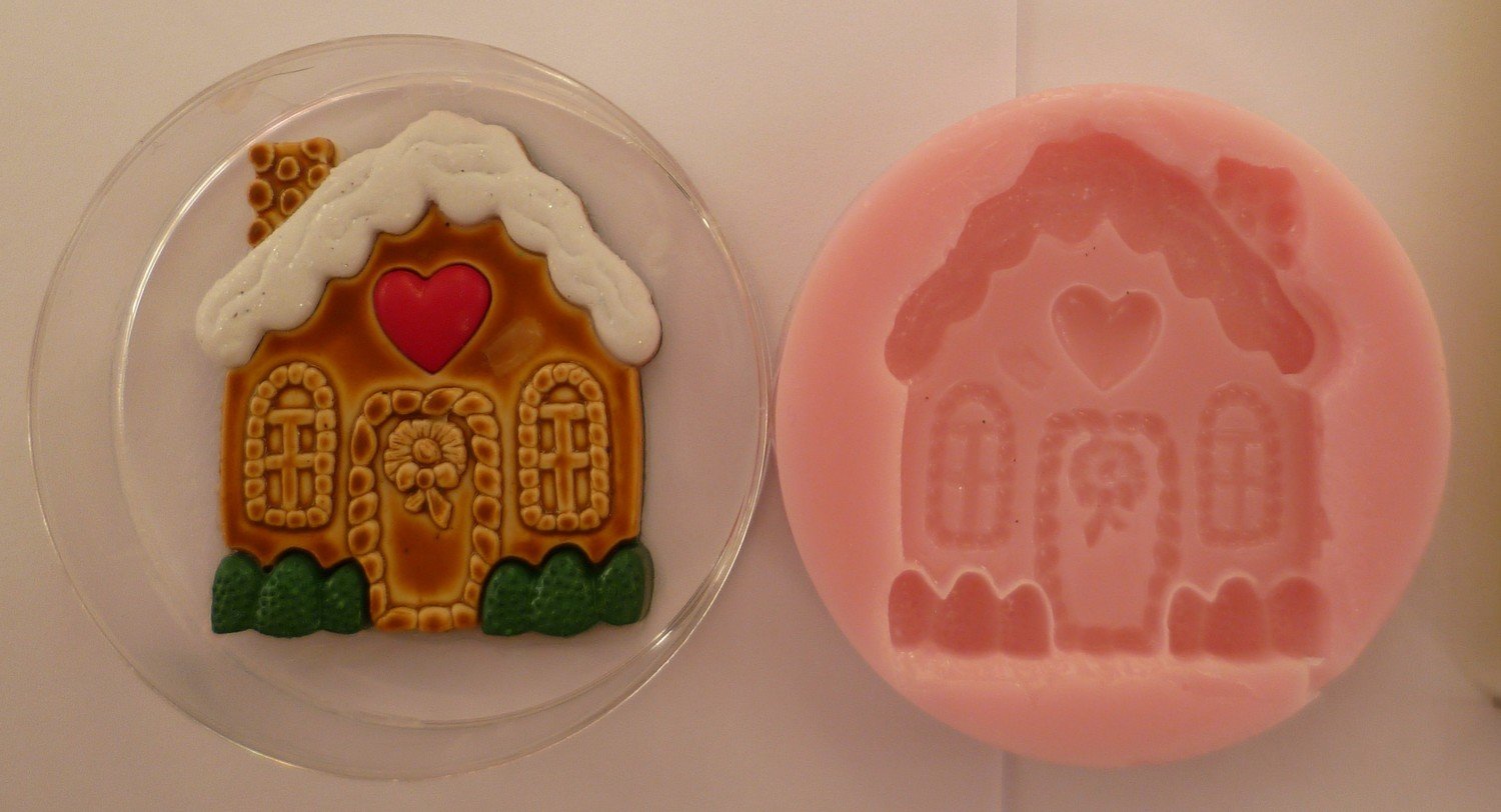 GINGERBREAD HOUSE CHRISTMAS SILICONE MOULD