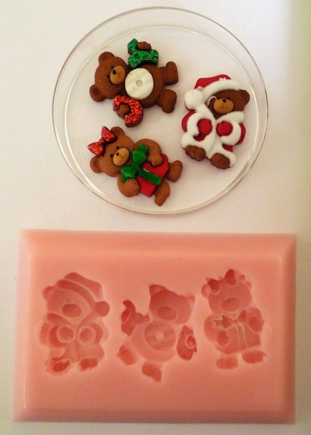 TEDDIES CHRISTMAS SILICONE MOULD