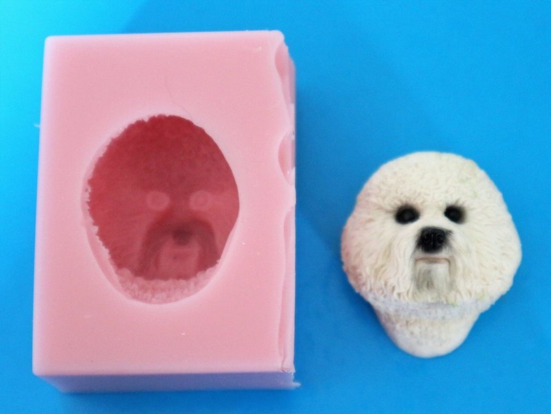 BICHON FRISE FACE SILICONE MOULD