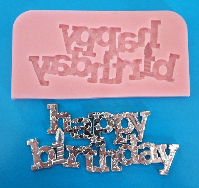 HAPPY BIRTHDAY SILICONE MOULD