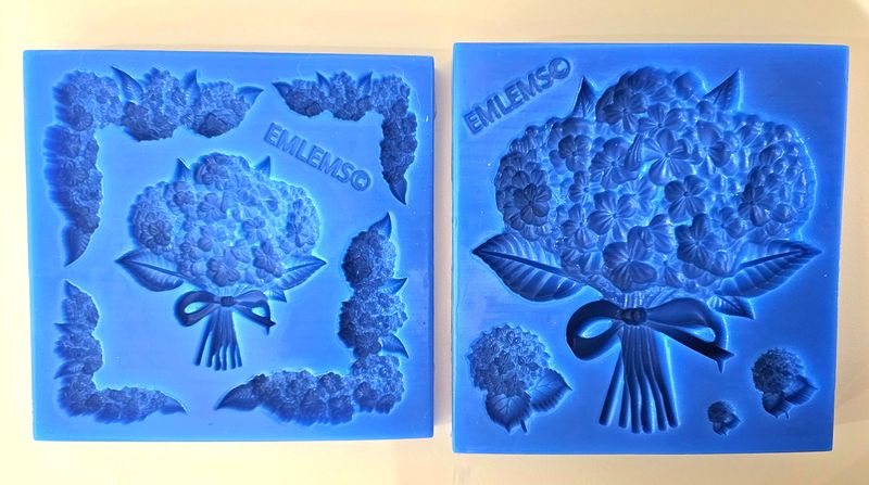 EMLEMS BRAND NEW &amp; EXCLUSIVE HYDRANGEAS SET SILICONE MOULD