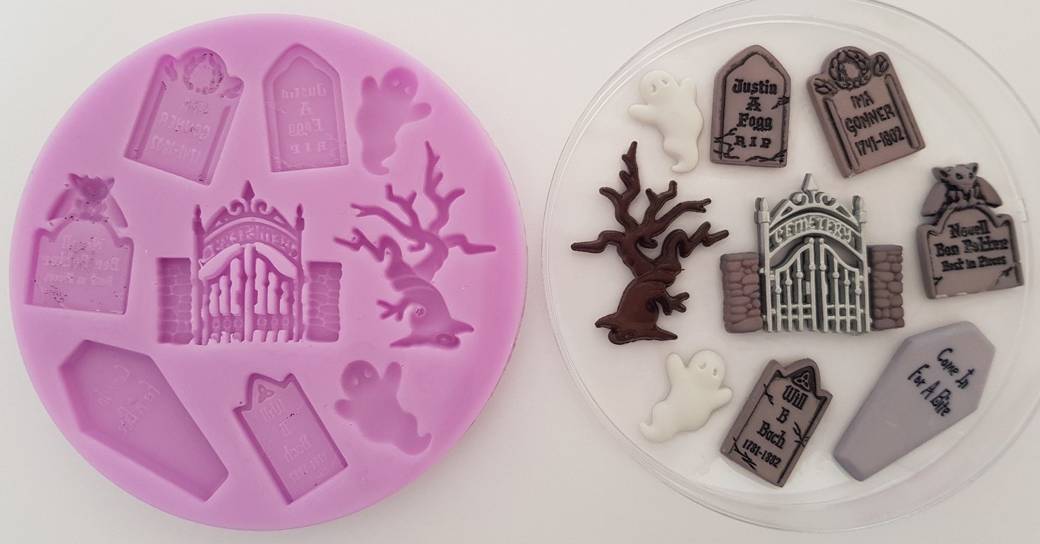 Graveyard Halloween Silicone Mould