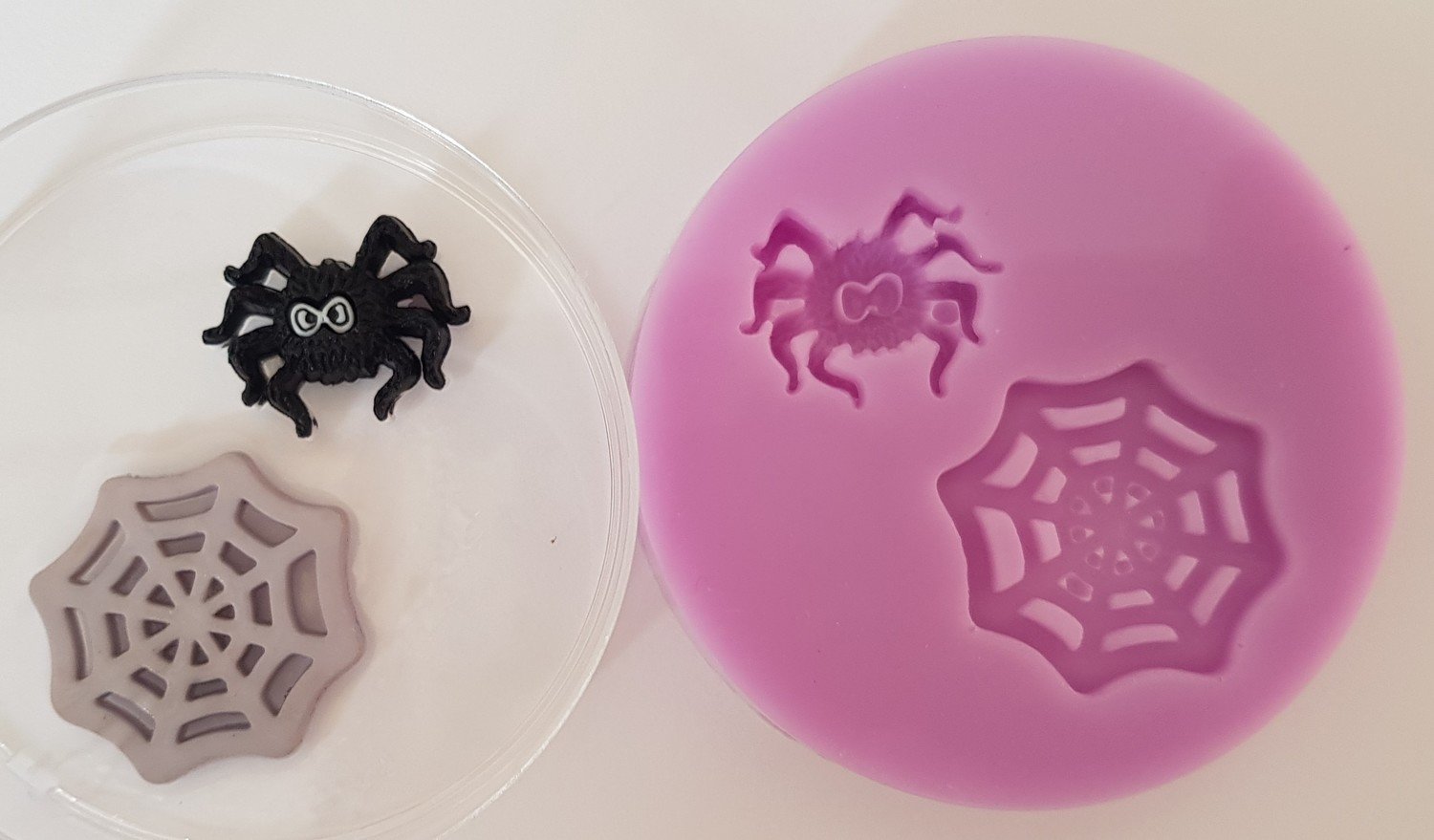 Spider and Web Halloween Silicone Mould