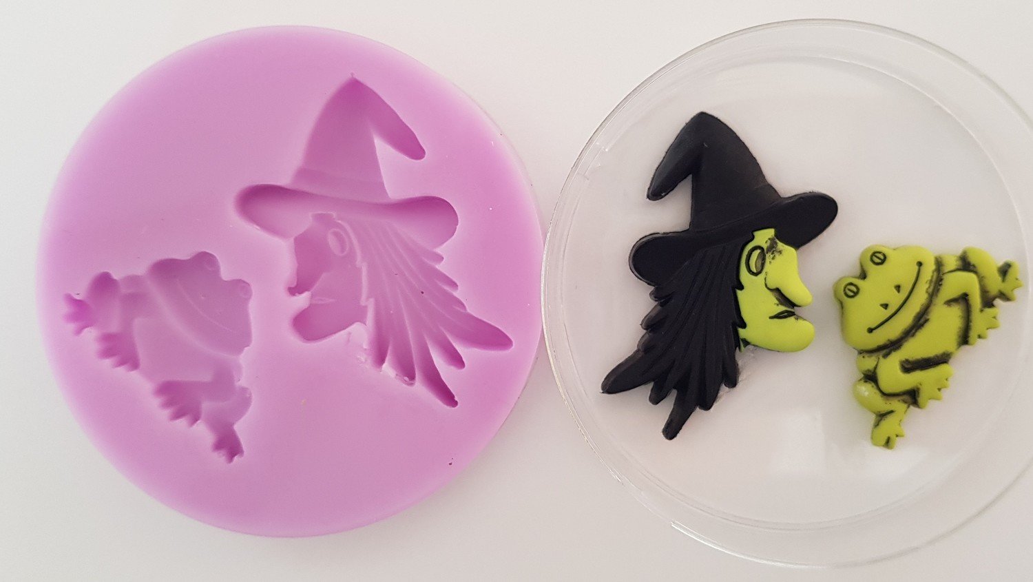 Witch and Frog Silicoen Mould