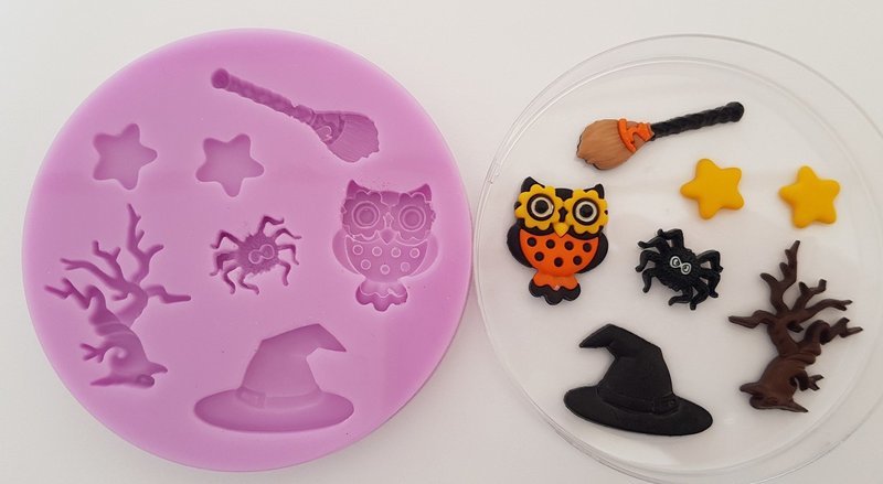 Halloween Owl Set Silicone Mould