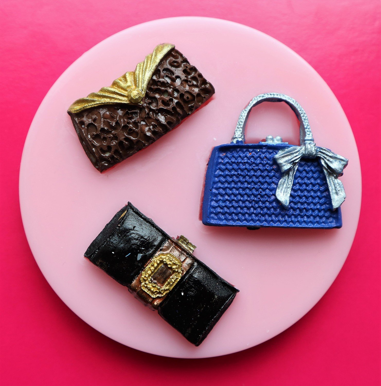 HANDBAGS 3 SILICONE MOULD