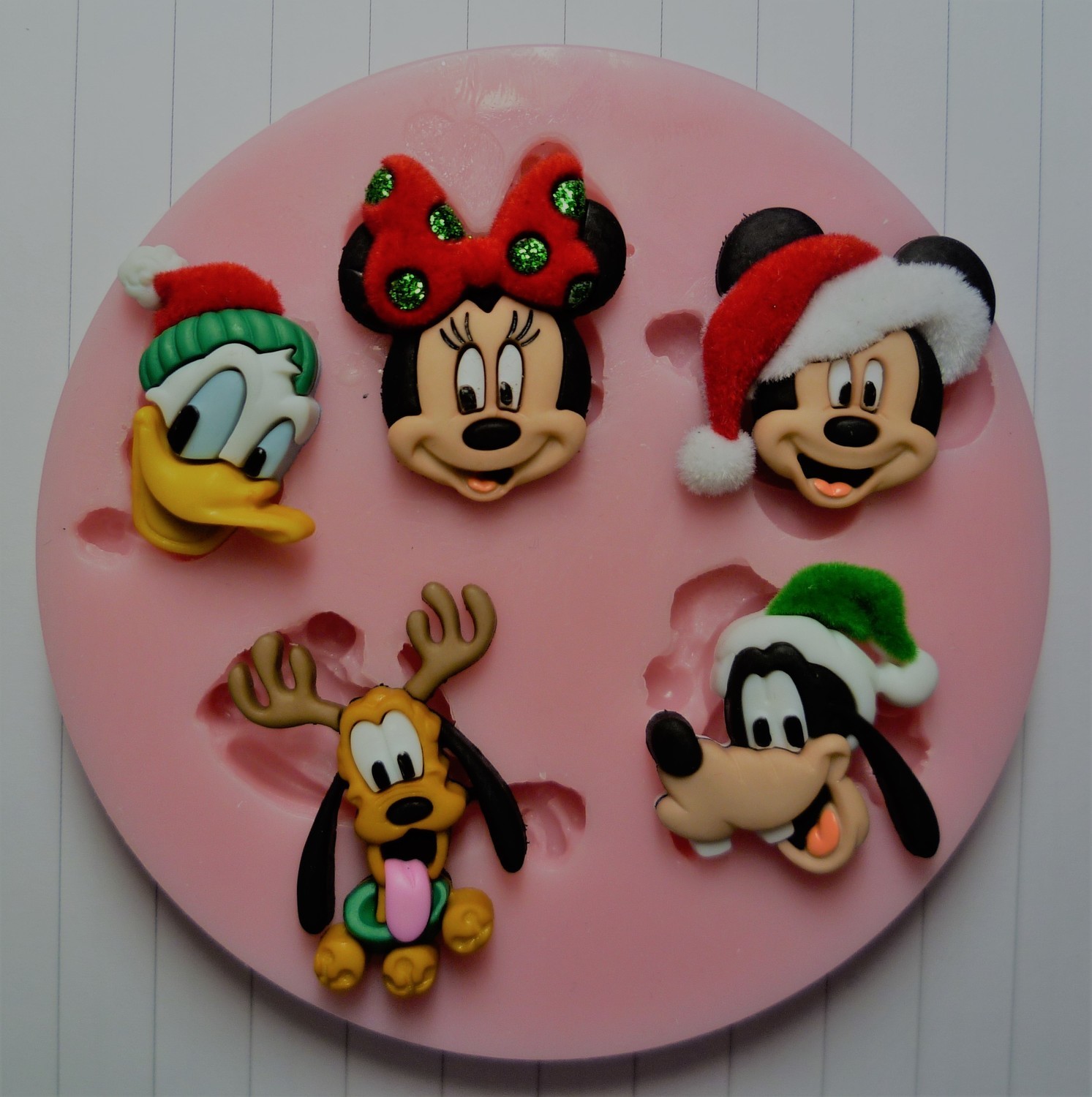 CHRISTMAS mickey minnie CHARACTERS SILICONE MOULD