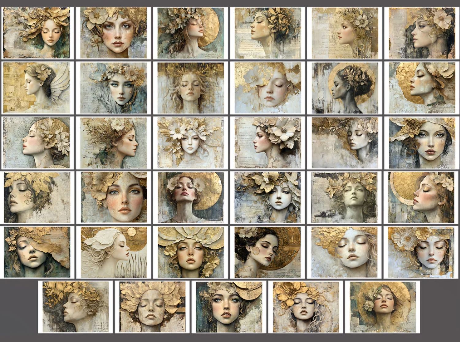 Emlems DOWNLOAD 35 x A4 Golden Renaissance Craft Papers