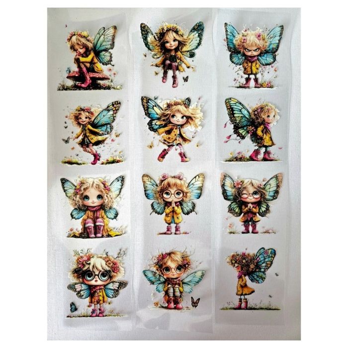 EMLEMS THEODORA THE FLORAL FAIRY AND FRIENDS UV DTF TRANSFERS X 12