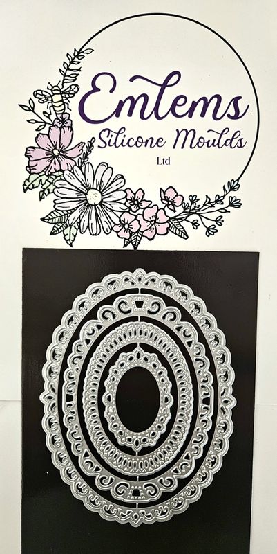Emlems Scalloped oval cutting dies