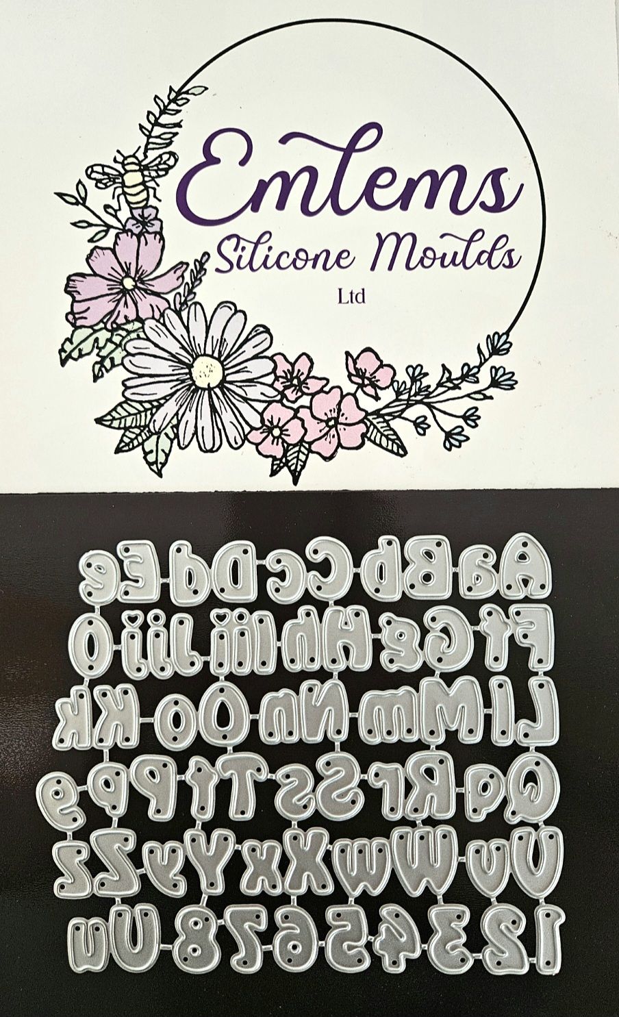 Emlems Small Alphabets and number cutting dies
