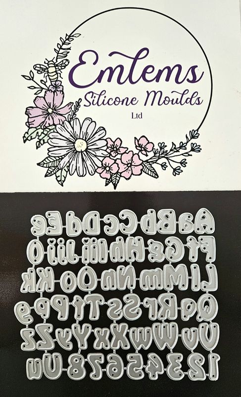 Emlems Small Alphabets and number cutting dies