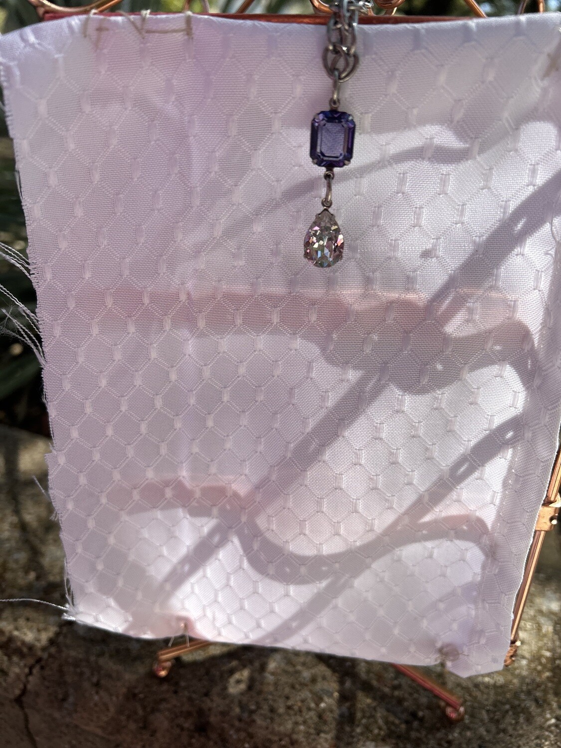 Purple and clear necklace