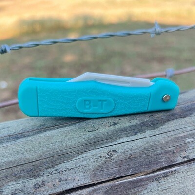 Rubber Pocket Knife - Nifty Turquoise