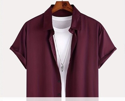 Red slim shirt