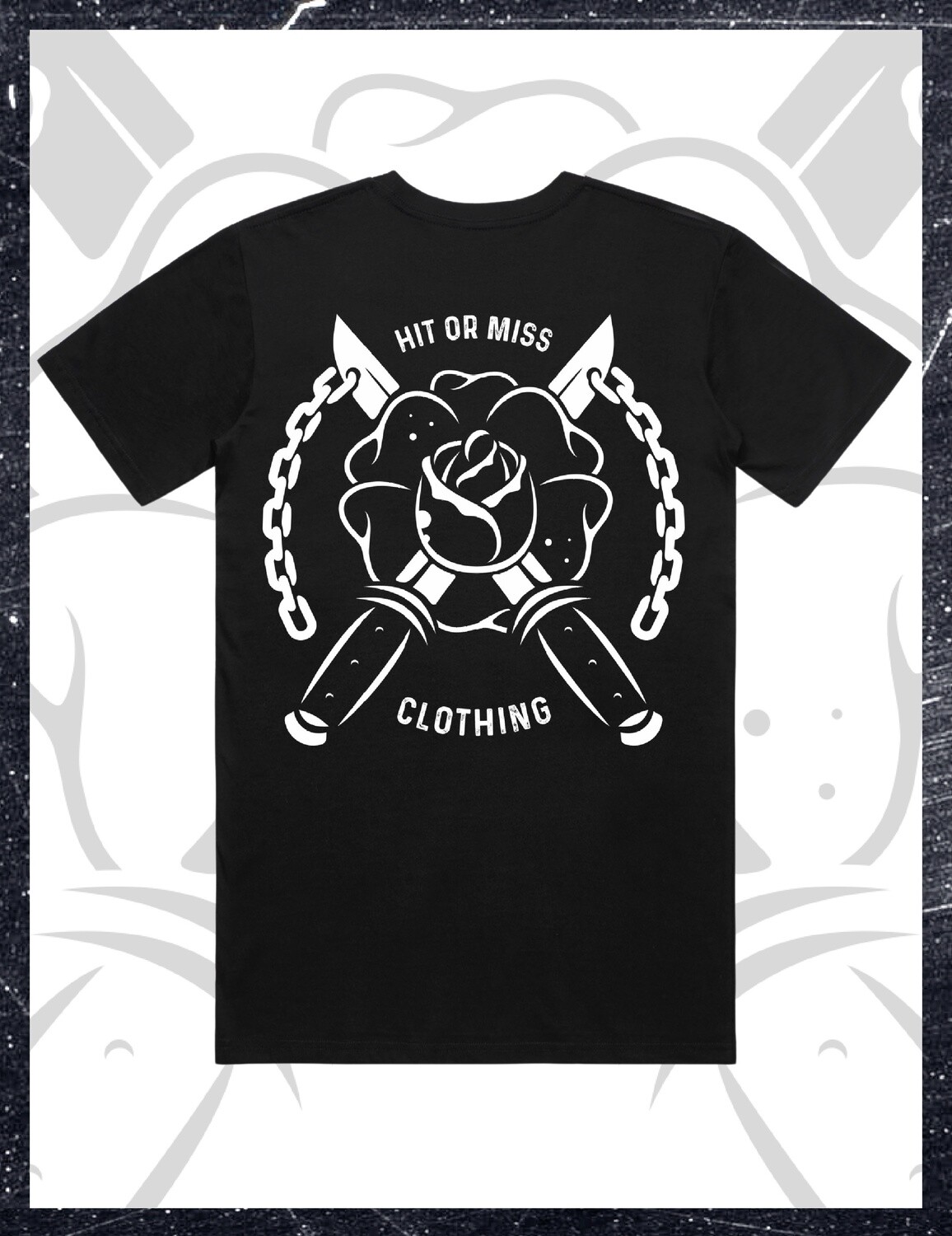 Rose Dagger T-Shirt - Black