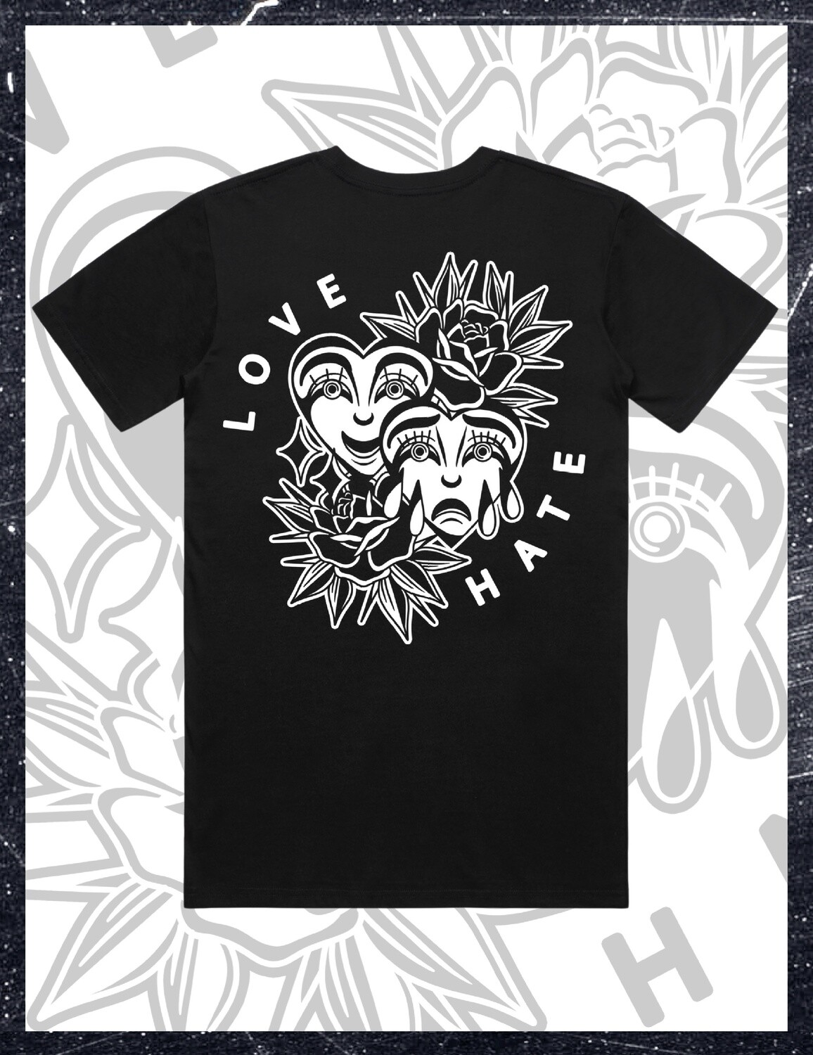 Love & Hate T-Shirt - Black