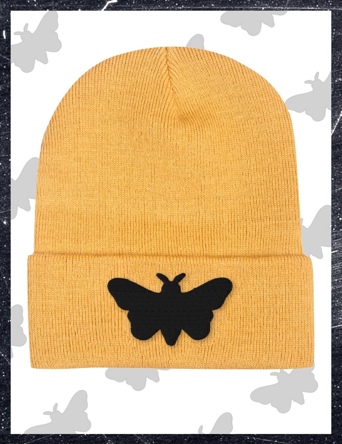 Moth Beanie - Mustard