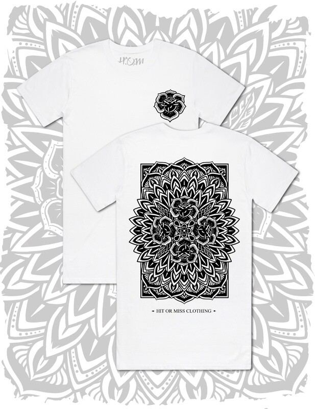 Rose Mandala Longline - White