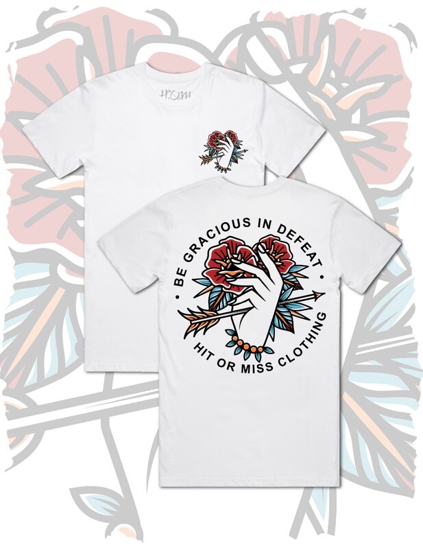Be Gracious In Defeat T-Shirt - White