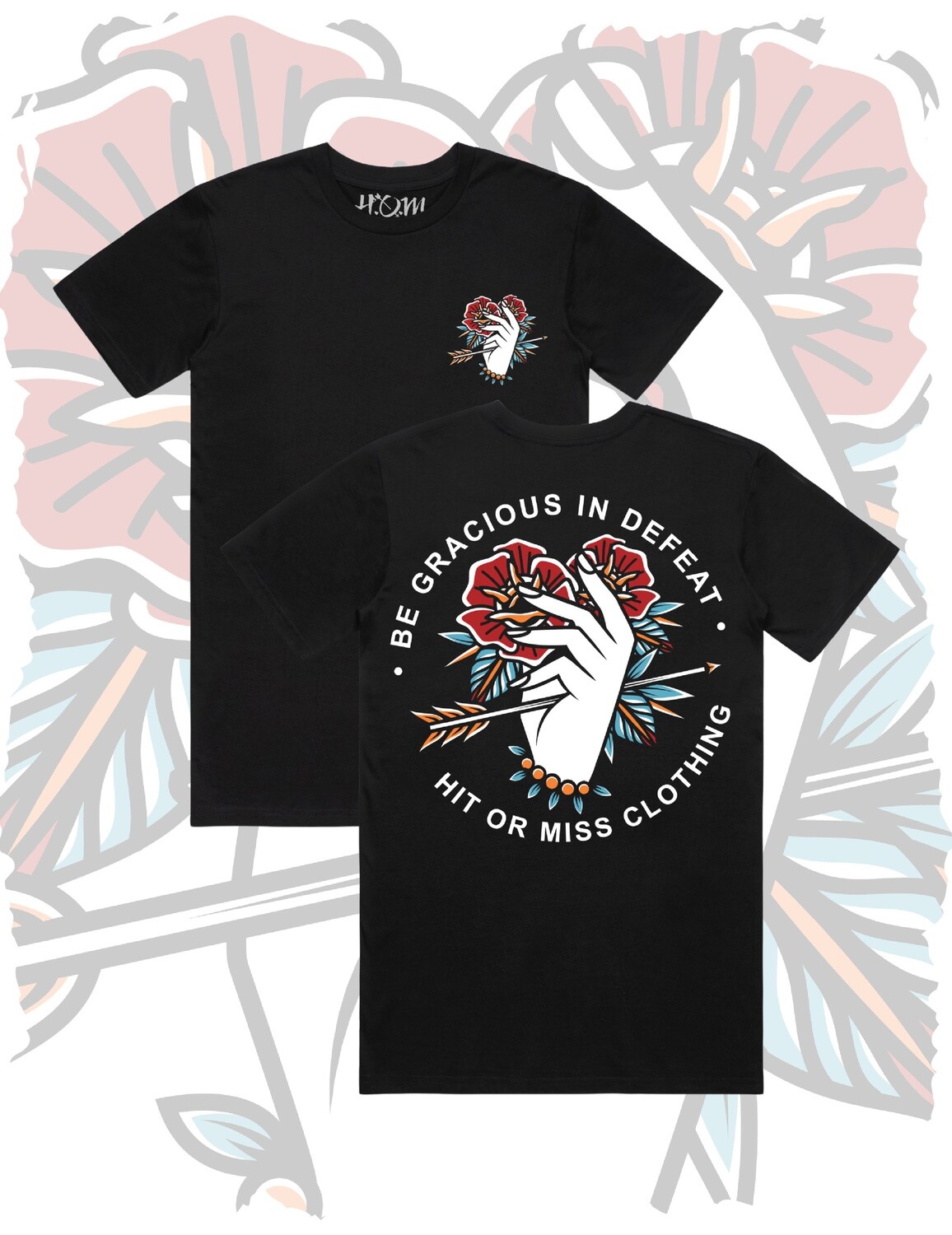 Be Gracious In Defeat T-Shirt - Black