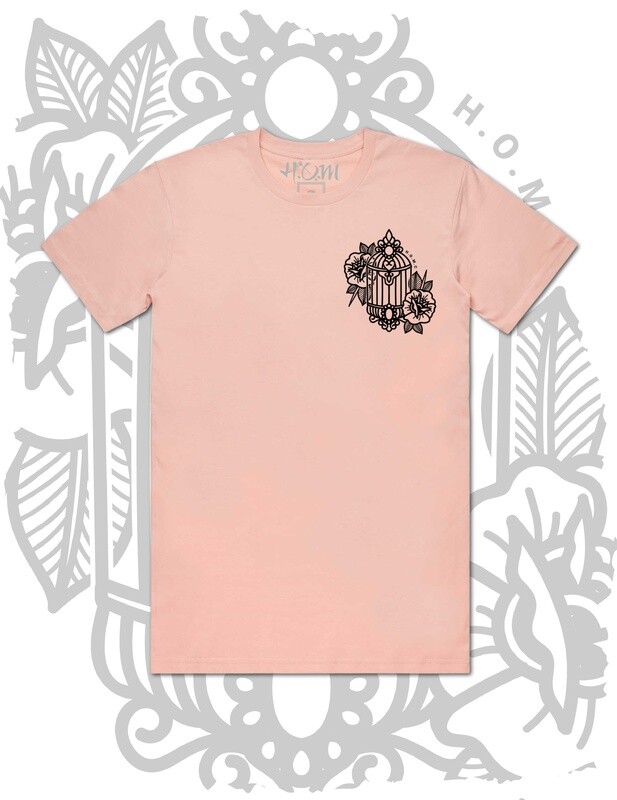 Cage T-Shirt - Peach